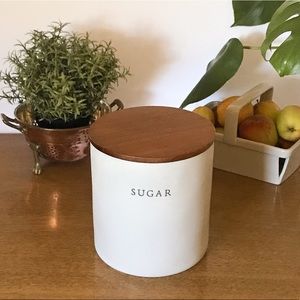 Hearth and Hand Sugar Stoneware Canister